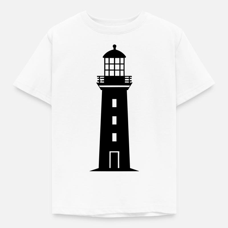 Leuchtturm - Kinder T-Shirt - Weiß