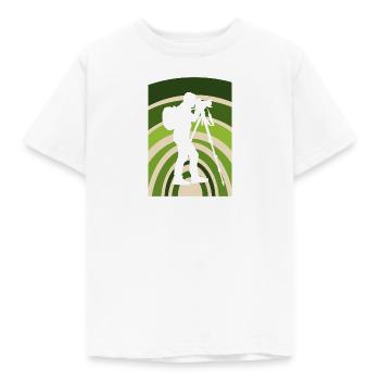 Fotograf Objektiv Kamera - Kinder T-Shirt - Weiß - Vorne - AI Model Kid Male (0cm)