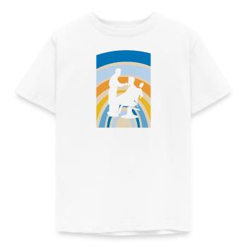 Friseurin Schere - Kinder T-Shirt - Weiß - Vorne - AI Model Kid Male (0cm)