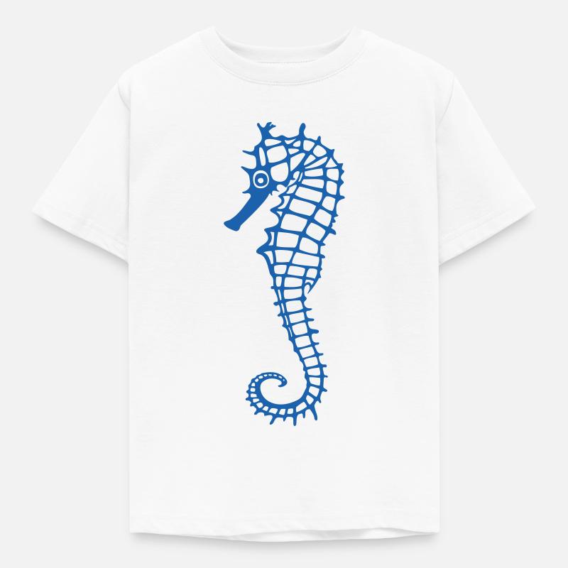 Seepferdchen - Kinder T-Shirt - Weiß
