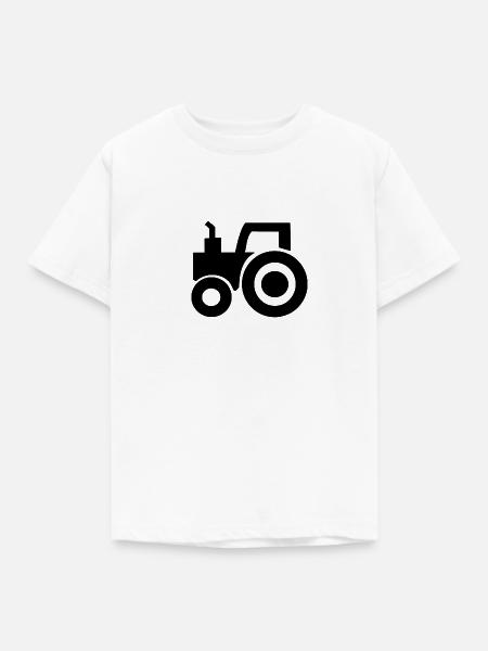 Tractor | tractor - Kids' T-Shirt - white