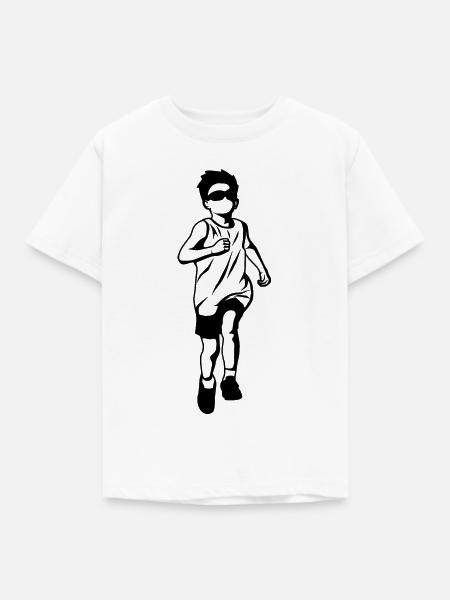 Laufendes Kind - Kinder T-Shirt - Weiß