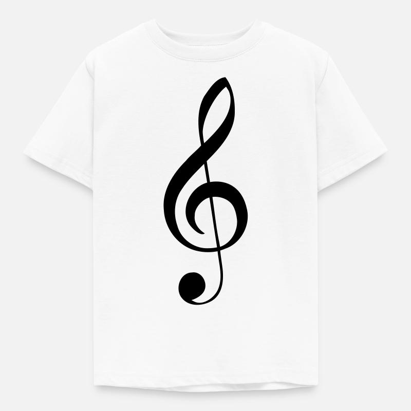 Clef treble clef - Kids' T-Shirt - white