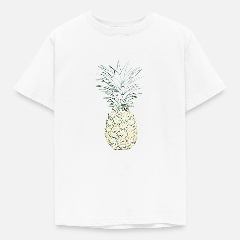 Ananas - Kinder T-Shirt - Weiß