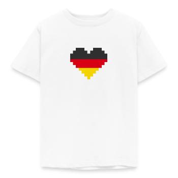 Allemagne Pixel Heart - T-shirt Enfant - blanc - Devant - AI Model Kid Male (0cm)