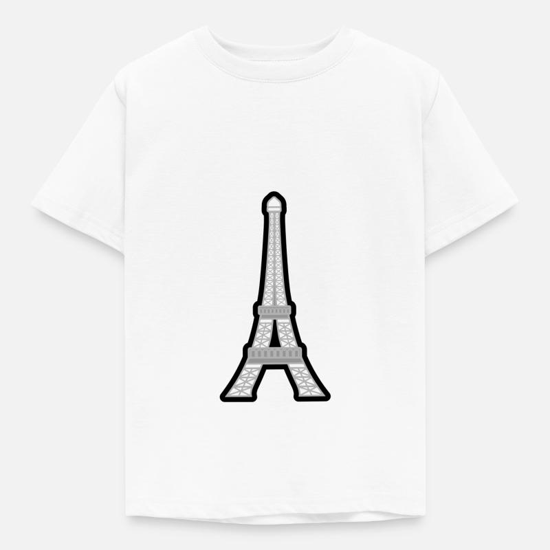 Eiffelturm - Kinder T-Shirt - Weiß