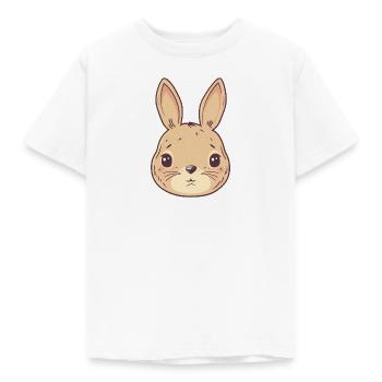 Hasenzahn Hoppelhase Osterhase - Kinder T-Shirt - Weiß - Vorne - AI Model Kid Male (0cm)