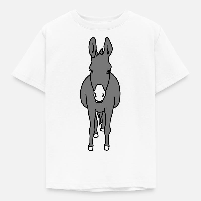 Esel - Kinder T-Shirt - Weiß