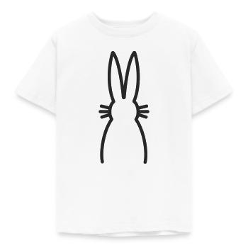 Hase Häschen - Kinder T-Shirt - Weiß - Vorne - AI Model Kid Male (0cm)