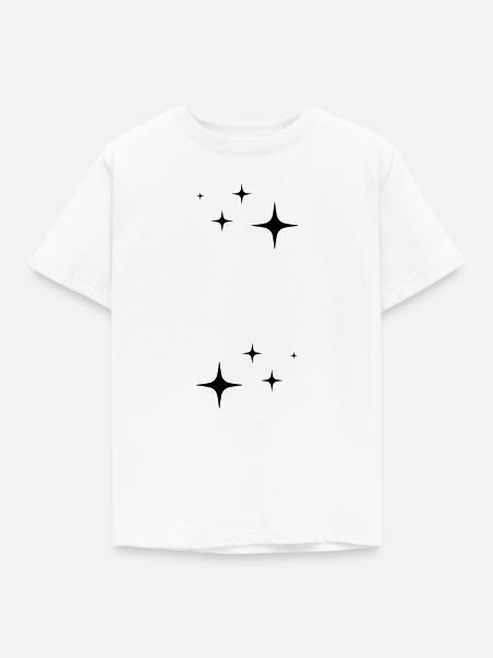 Funkeln Glitzer Sterne - Kinder T-Shirt - Weiß