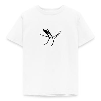 Ski jumping - Kids' T-Shirt - white - Front - AI Model Kid Male (0cm)