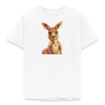 Kangaroo Kaenguru - Kinder T-Shirt - Weiß - Vorne - AI Model Kid Male (0cm)