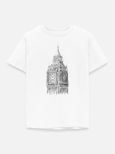 Big Ben - Kinder T-Shirt - Weiß