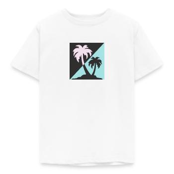 Palmen - Kinder T-Shirt - Weiß - Vorne - AI Model Kid Male (0cm)