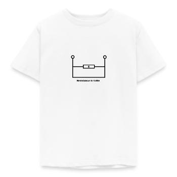 Resistance is futile - Resistance is futile. - Kids' T-Shirt - white - Front - AI Model Kid Male (0cm)