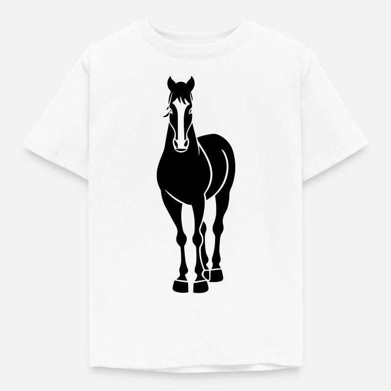 Cheval - T-shirt Enfant - blanc