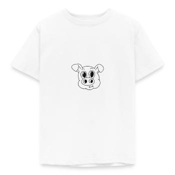Schweinchen - Kinder T-Shirt - Weiß - Vorne - AI Model Kid Male (0cm)