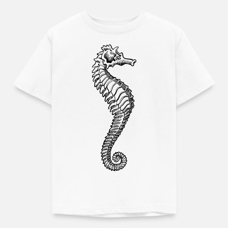Meerestiere - Kinder T-Shirt - Weiß