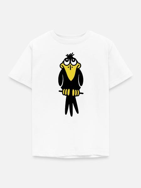 Mr. Crow - Kinder T-Shirt - Weiß