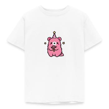 Party Bär Hamster Partyhut Eis Eiscreme Stern Fete - Kinder T-Shirt - Weiß - Vorne - AI Model Kid Male (0cm)