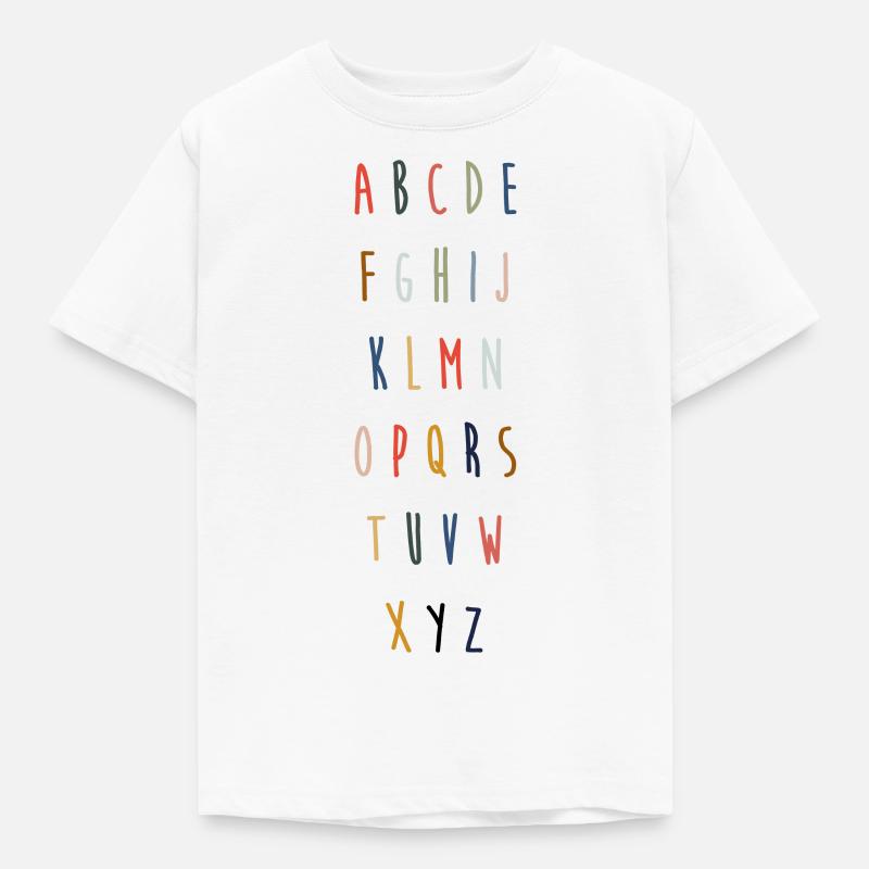 ABC - Kinder T-Shirt - Weiß