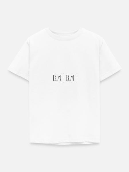 Blah Blah - Kinder T-Shirt - Weiß
