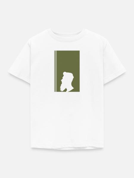 Gesichtsbehaarung Hipster Baertig - Kinder T-Shirt - Weiß