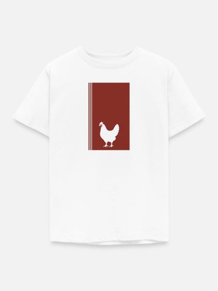 Huhn Ei - Kinder T-Shirt - Weiß