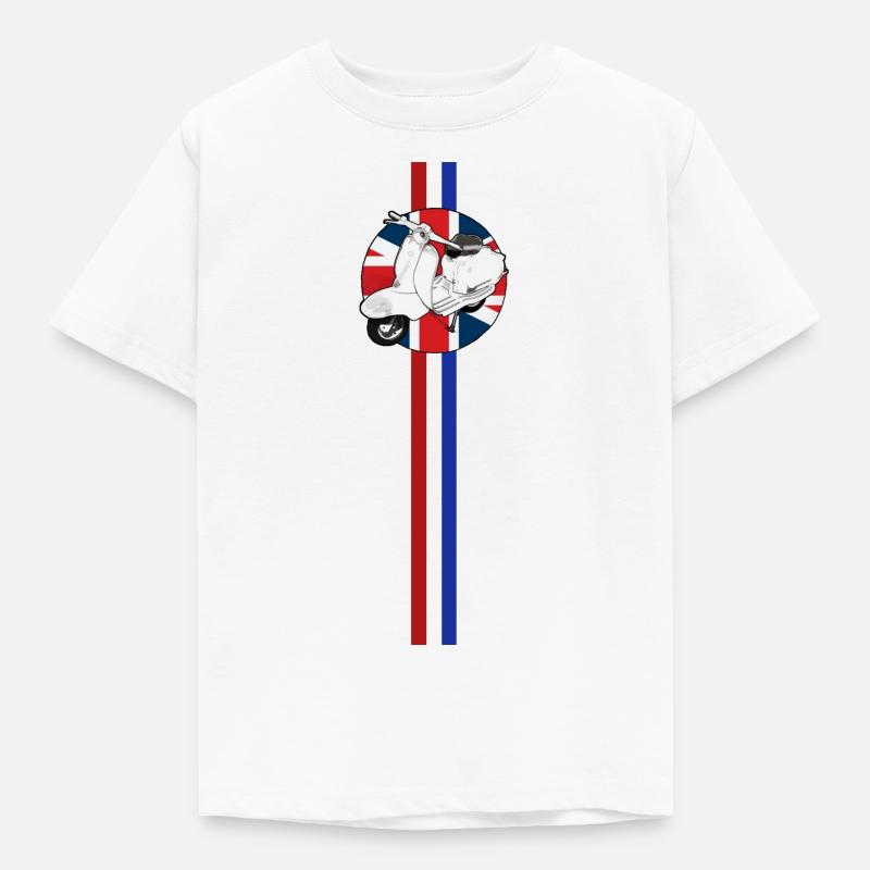 SCOOT STRIPE TRACK JACKET - Kinder T-Shirt - Weiß