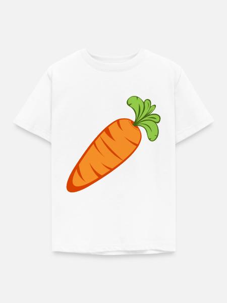 Karotte Icon - Kinder T-Shirt - Weiß