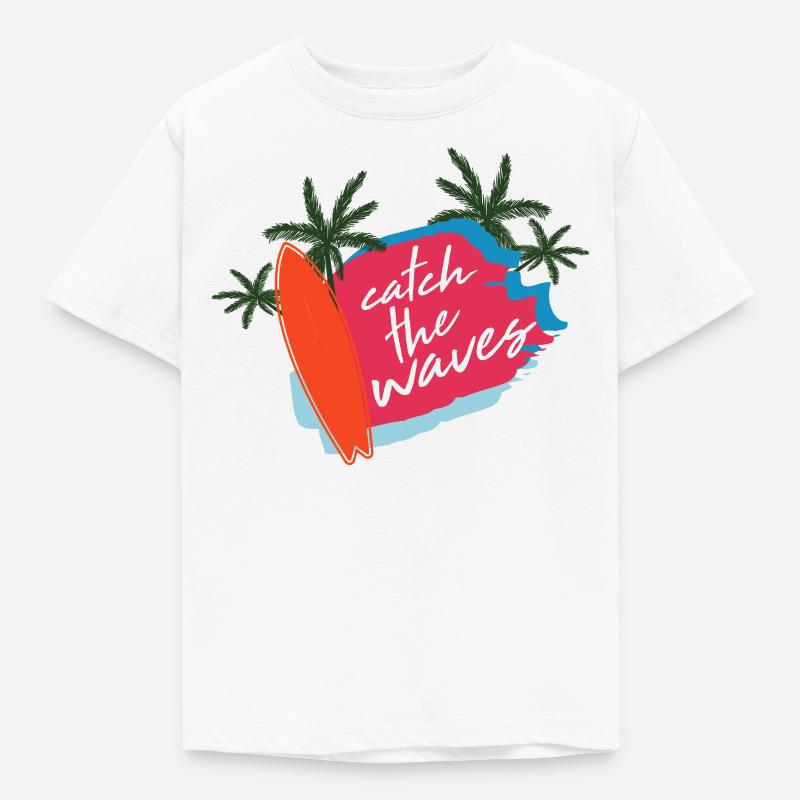 Été sort Plage Surf - T-shirt Enfant - blanc