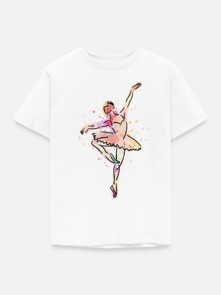 Ballerina Ballett Tänzerin - Kinder T-Shirt - Weiß