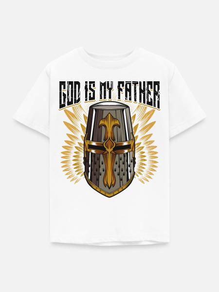 Gott ist mein Vater - Kinder T-Shirt - Weiß