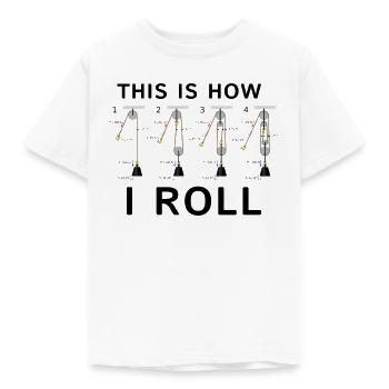 This Is How I Roll Physik Nerd Shirt - Kinder T-Shirt - Weiß - Vorne - AI Model Kid Male (0cm)