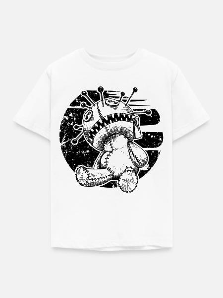 Voodoo Puppe - Kinder T-Shirt - Weiß
