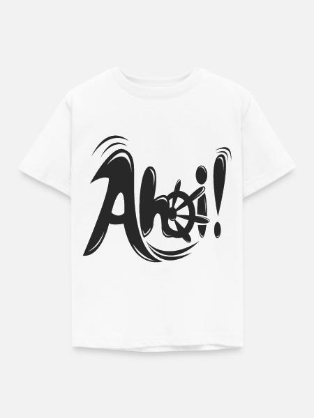 Stylisches Ahoi! - Kinder T-Shirt - Weiß