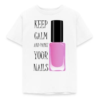Rester détendu et se lacérer les ongles - T-shirt Enfant - blanc - Devant - AI Model Kid Male (0cm)