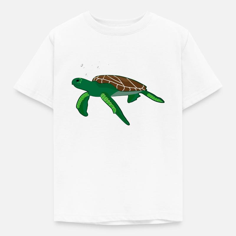 Schildkröte - Kinder T-Shirt - Weiß