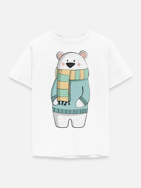 Eisbaer Winter - Kinder T-Shirt - Weiß