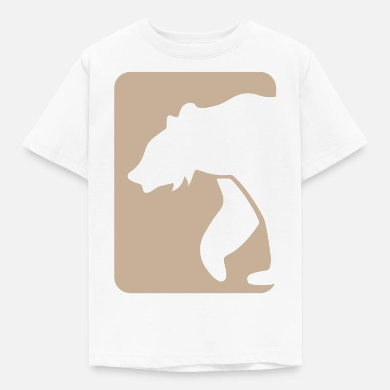 Bär - Kinder T-Shirt - Weiß