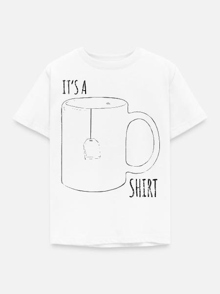 its a Tea Shirt - Kinder T-Shirt - Weiß