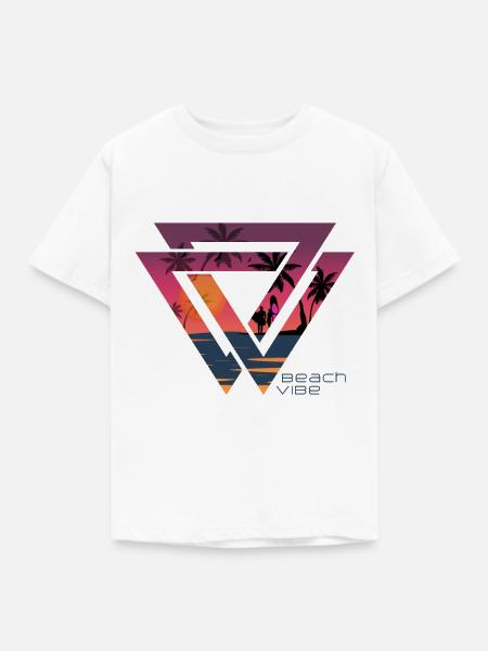 Strand - Kinder T-Shirt - Weiß