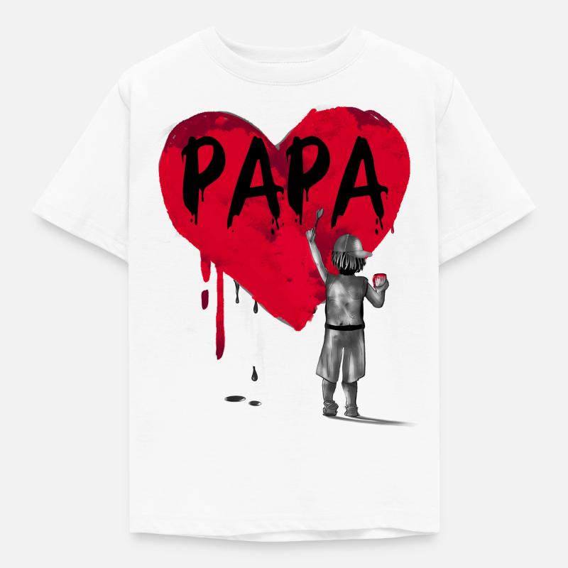 Daddy-son - Kids' T-Shirt - white