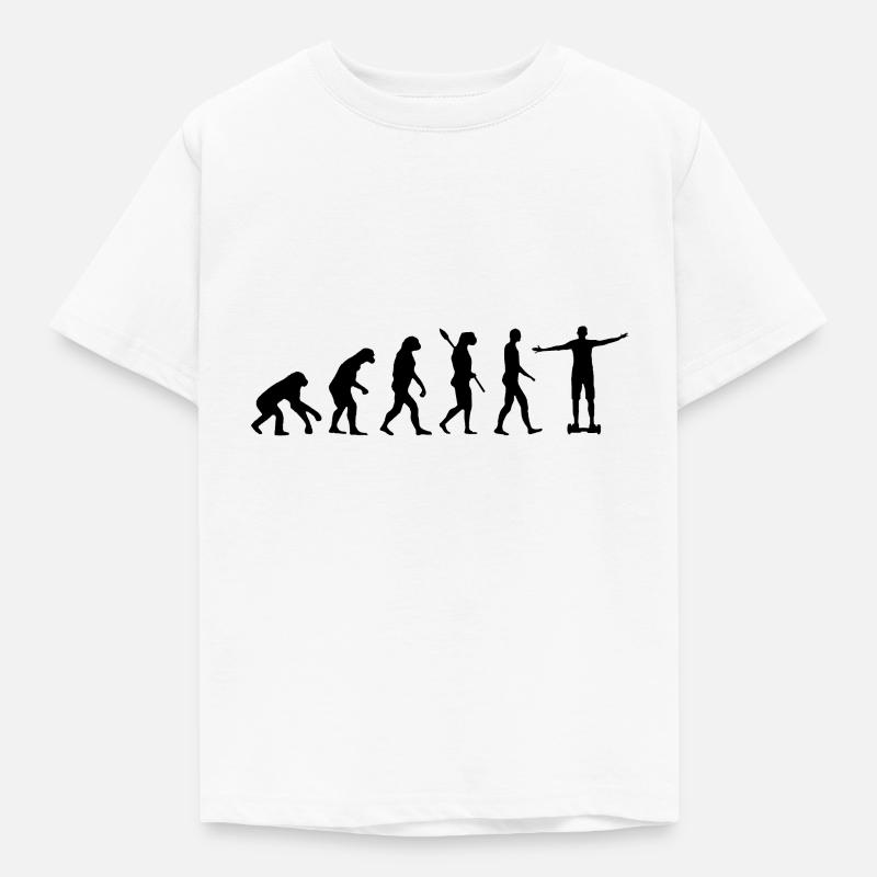 Hoverboard Evolution - Kinder T-Shirt - Weiß