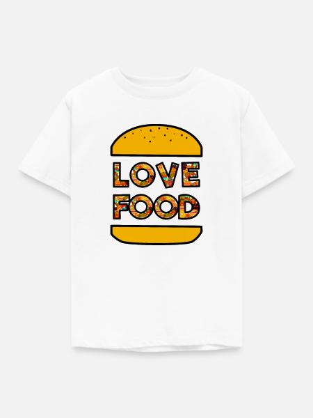 Burger liebe - Kinder T-Shirt - Weiß