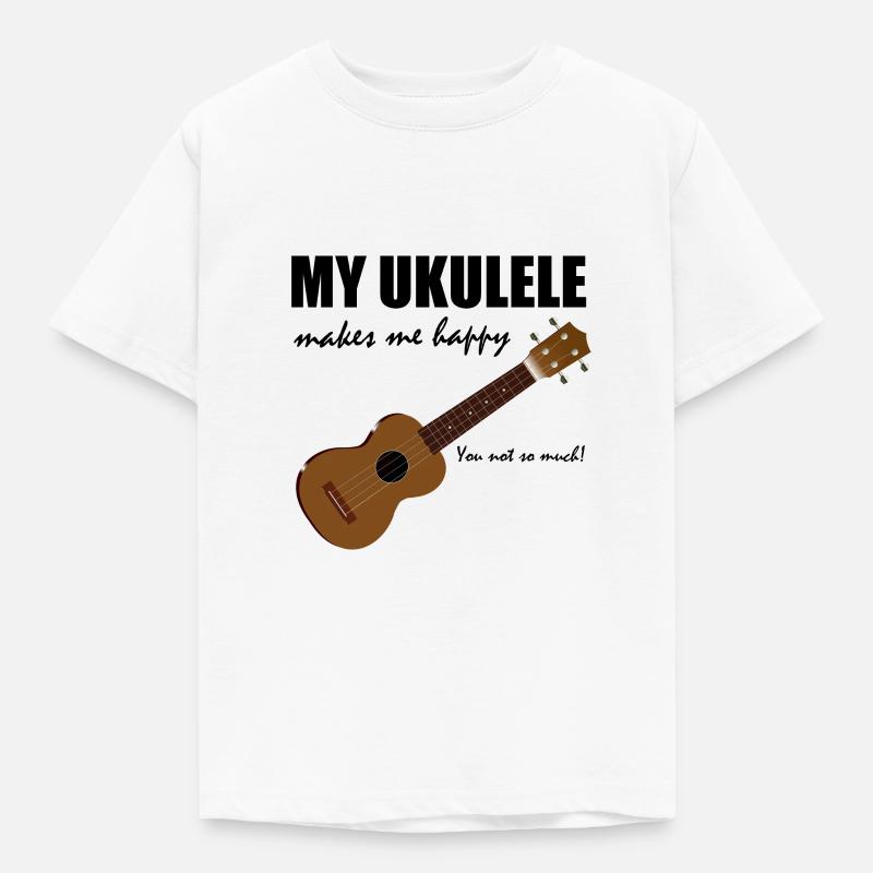 ukulele - Kids' T-Shirt - white