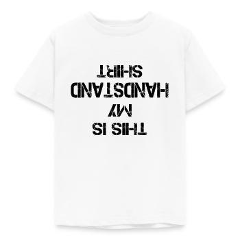 Handstand Shirt I Entraînement du poirier I Cadeau - T-shirt Enfant - blanc - Devant - AI Model Kid Male (0cm)