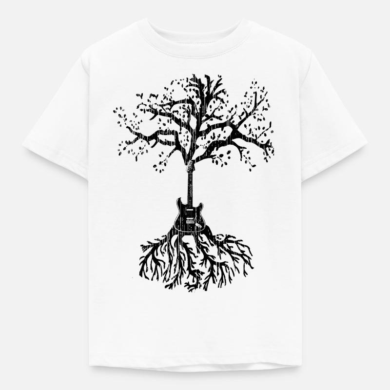 Guitar Tree - Kids' T-Shirt - white
