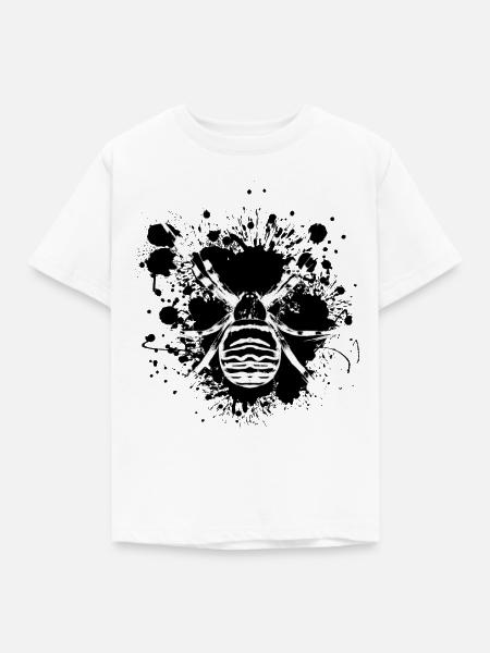 Spinne Gefahr - Spinnennetz - Kinder T-Shirt - Weiß