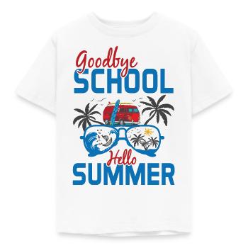 Sommerferien - Super Geschenk - Kinder T-Shirt - Weiß - Vorne - AI Model Kid Male (0cm)